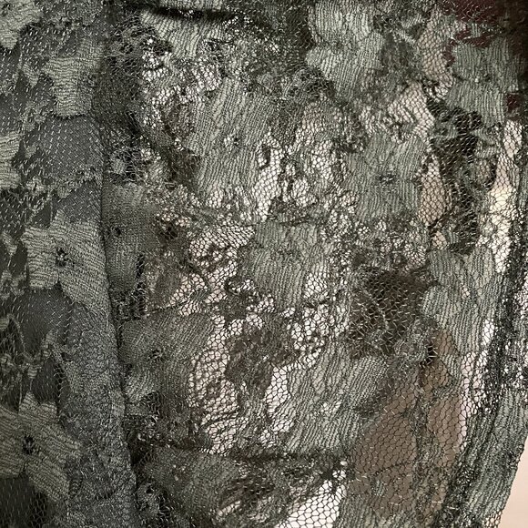 Cato Olive Green Lace Blouse - Picture 3 of 4